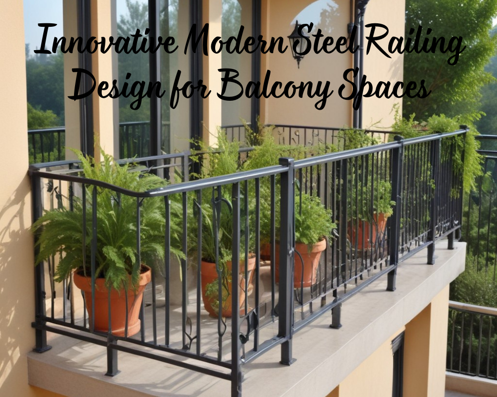 Modern Steel Railing Design for Balcony