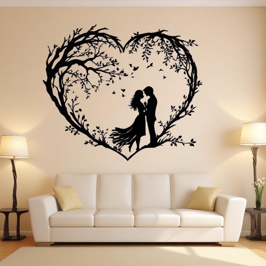 Romantic Wall Stickers For Bedroom