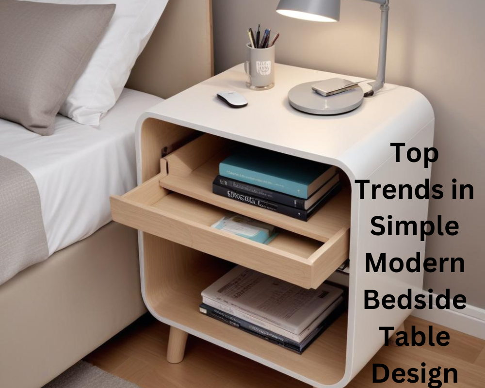 Simple Modern Bedside Table Design