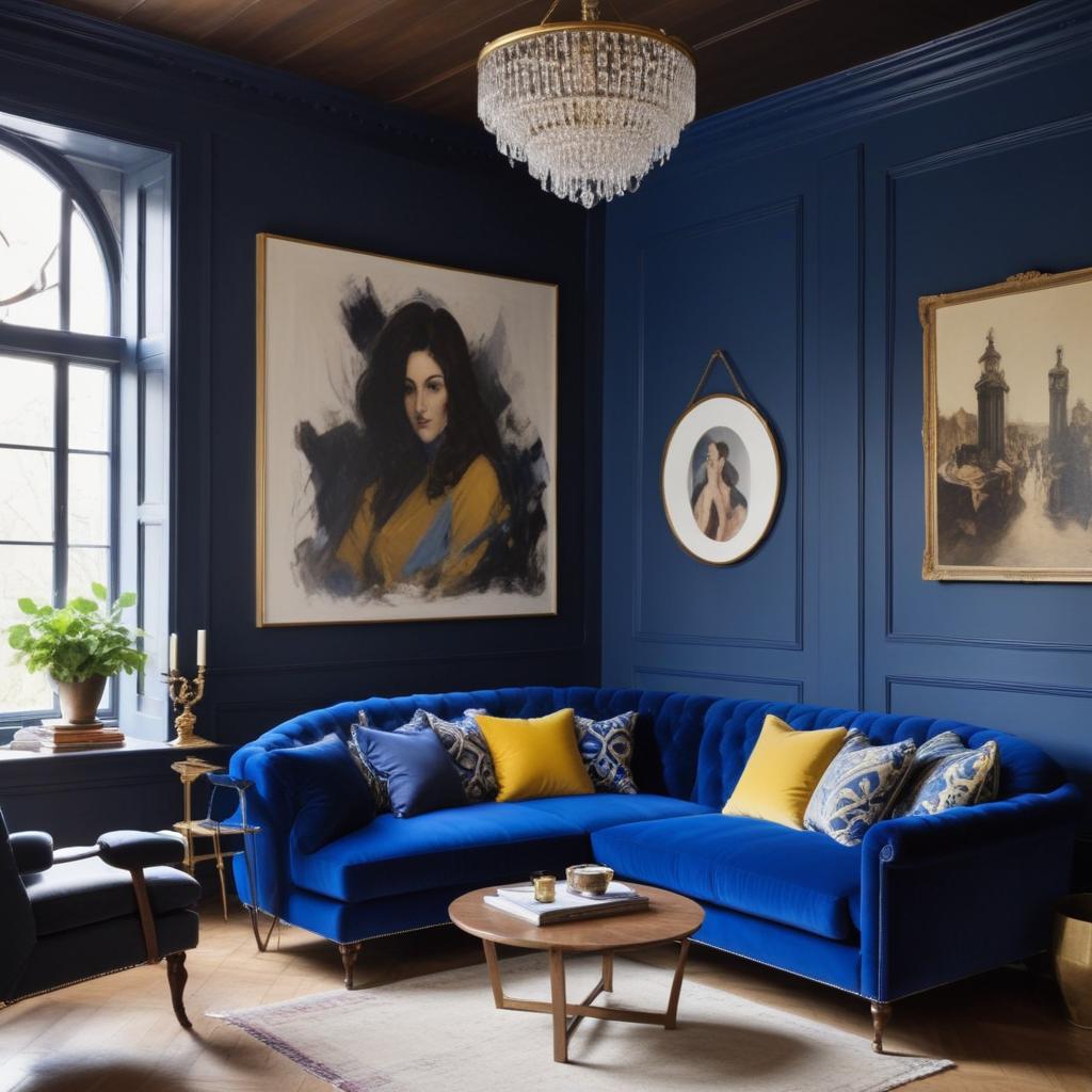 Royal Blue Sofa Living Room Ideas