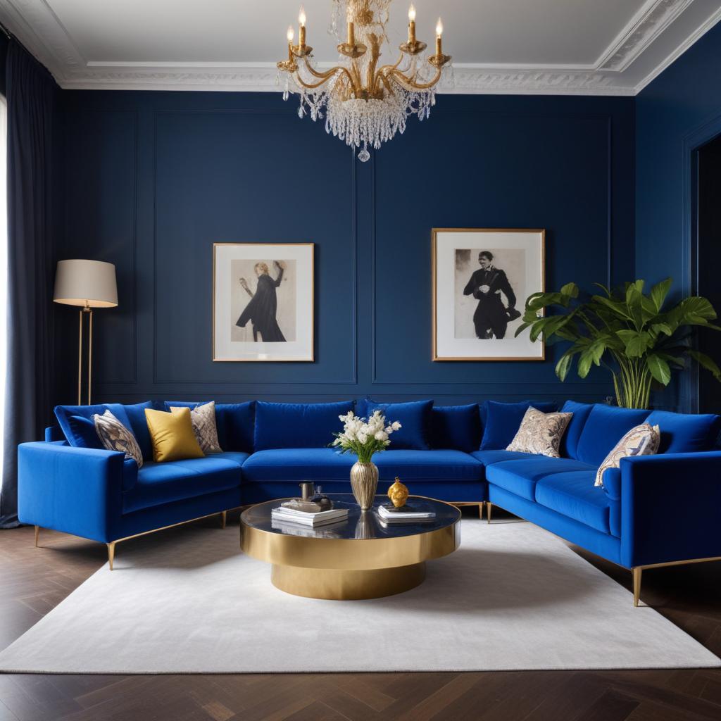 Royal Blue Sofa Living Room Ideas