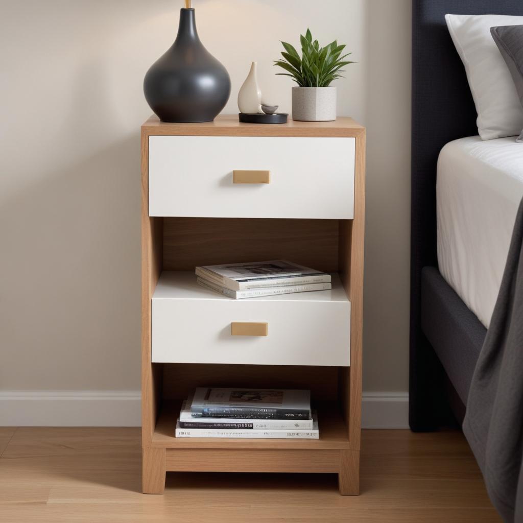 Simple Modern Bedside Table Design